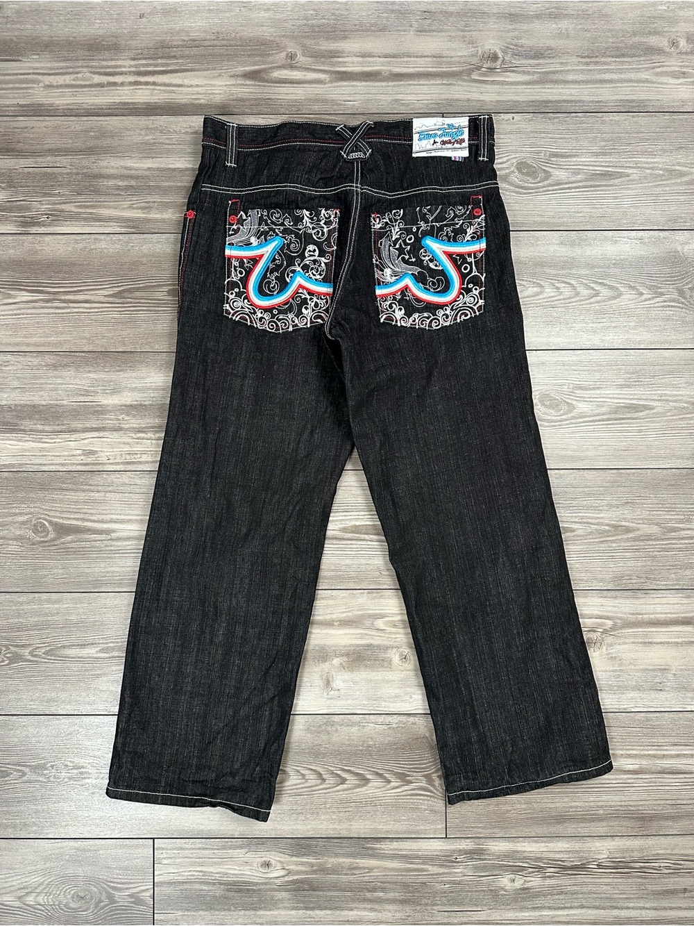 Y2K Five Jungle Embroidered Jeans